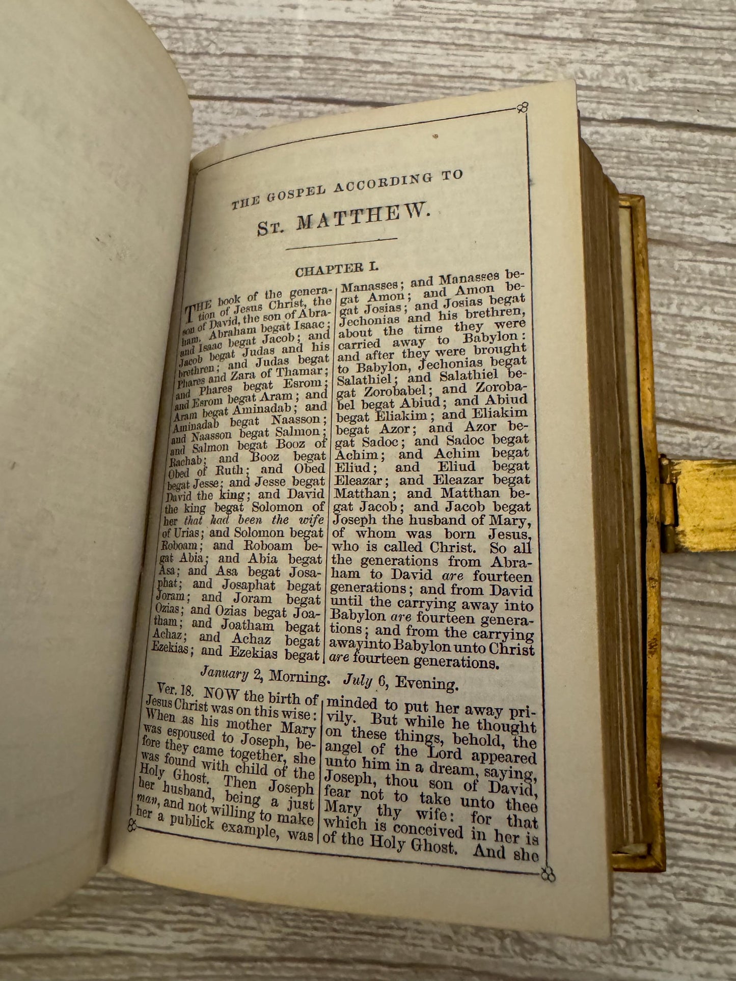 c1880 Holy Bible New Testament Book of Common Prayer Brass Clasp Oxford Press - Ref x719