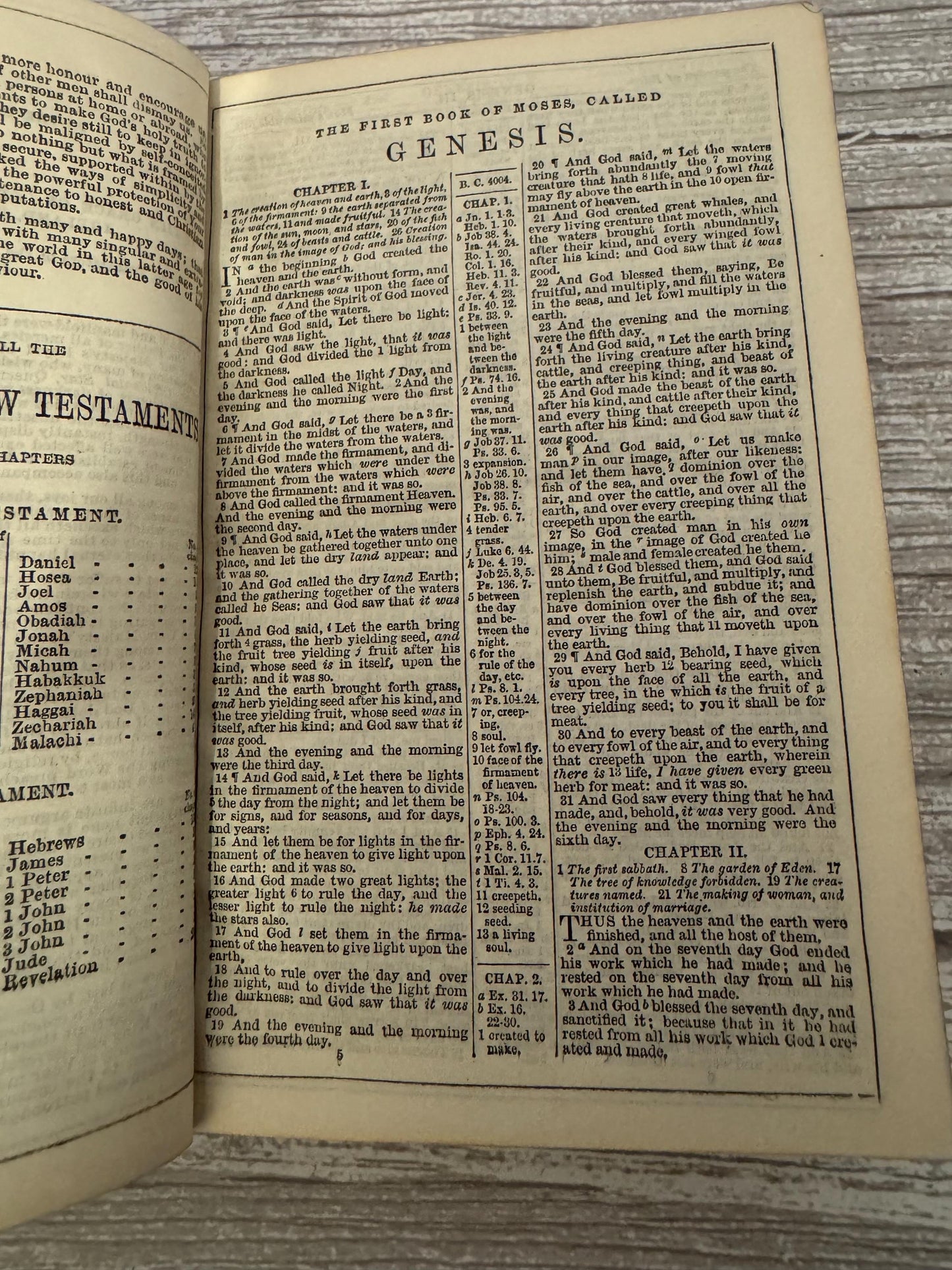 Antique Pearl Reference Bible c.1800s Pocket Bible Maps Leather Bound KJV - Ref x718