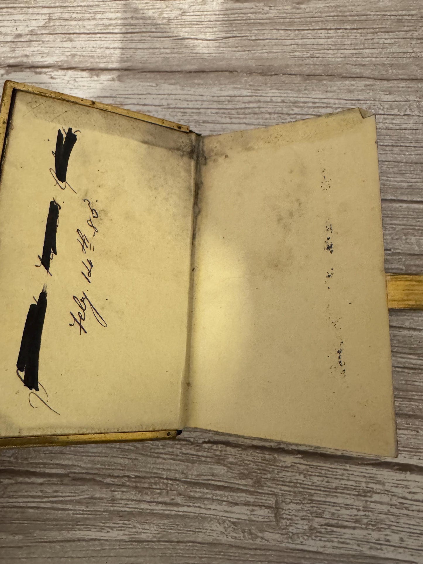 c1880 Holy Bible New Testament Book of Common Prayer Brass Clasp Oxford Press - Ref x719