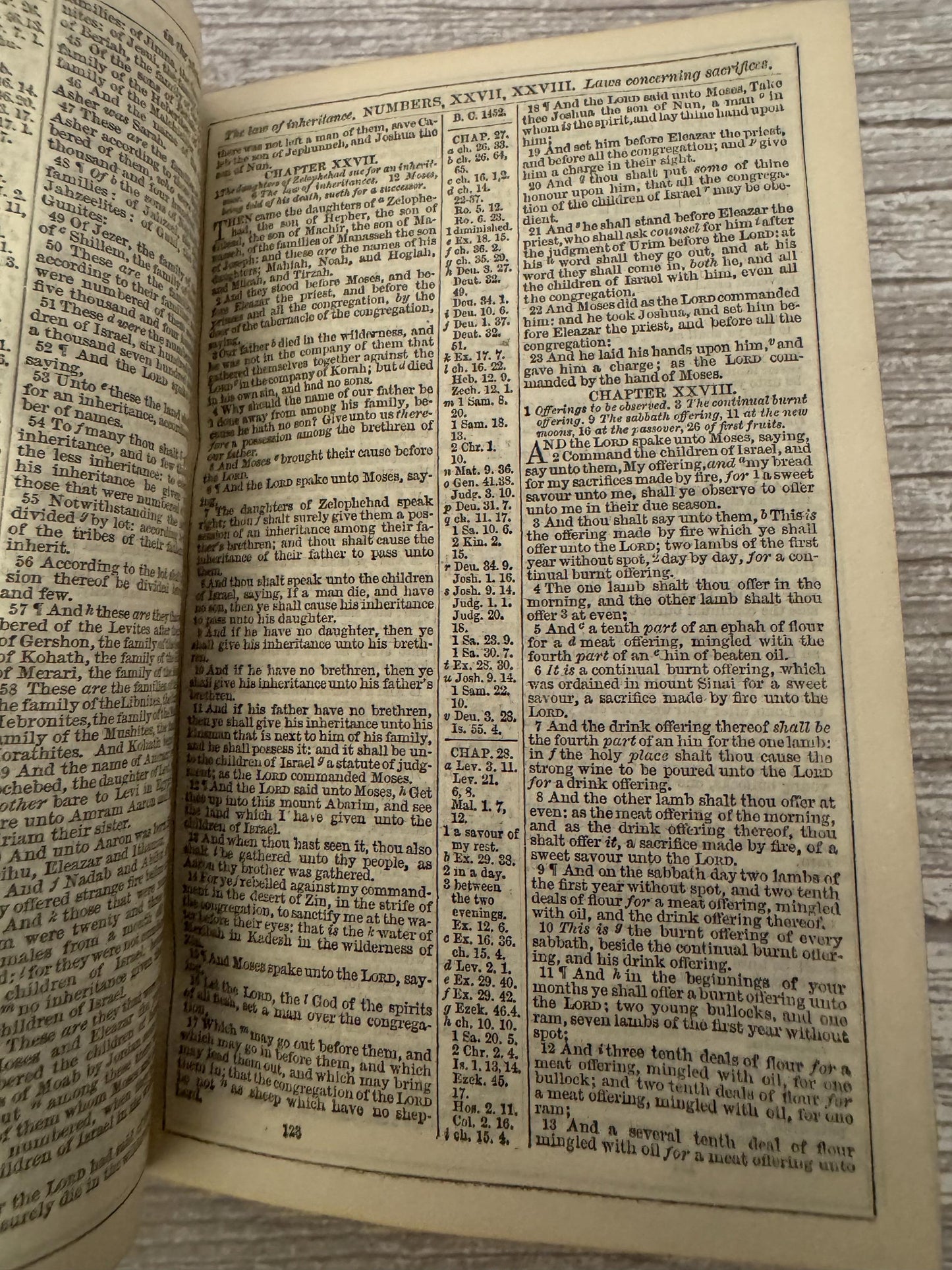 Antique Pearl Reference Bible c.1800s Pocket Bible Maps Leather Bound KJV - Ref x718