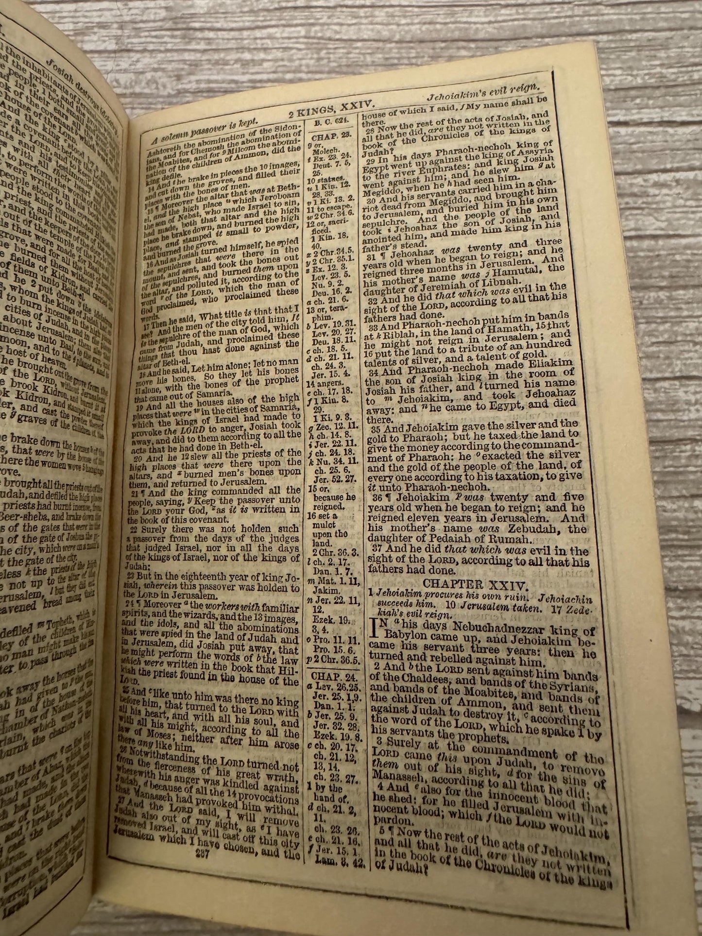 Antique Pearl Reference Bible c.1800s Pocket Bible Maps Leather Bound KJV - Ref x718
