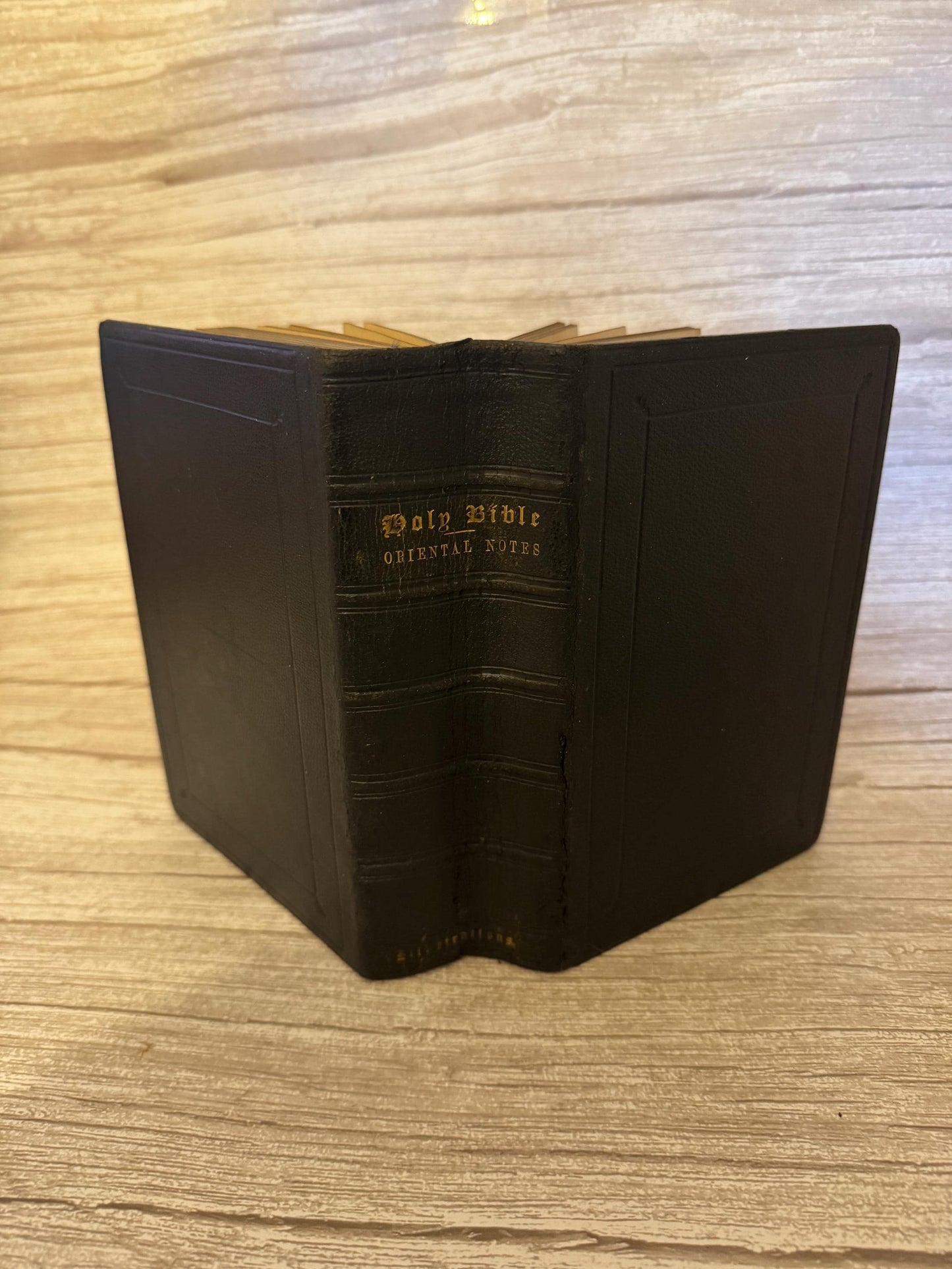 Antique 1850 Illustrated Oriental Bible with Maps - Ref x717