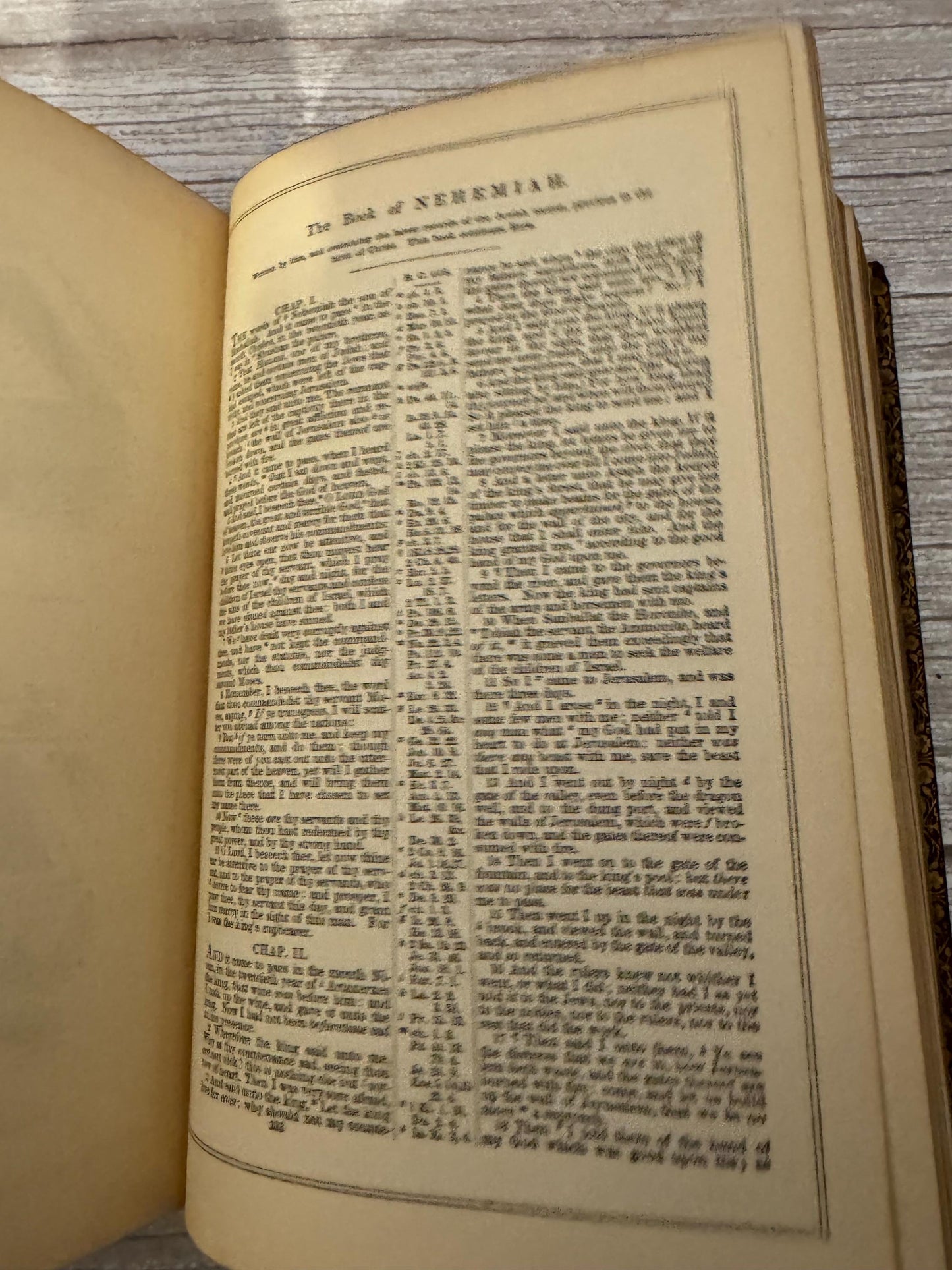 Antique 1850 Illustrated Oriental Bible with Maps - Ref x717