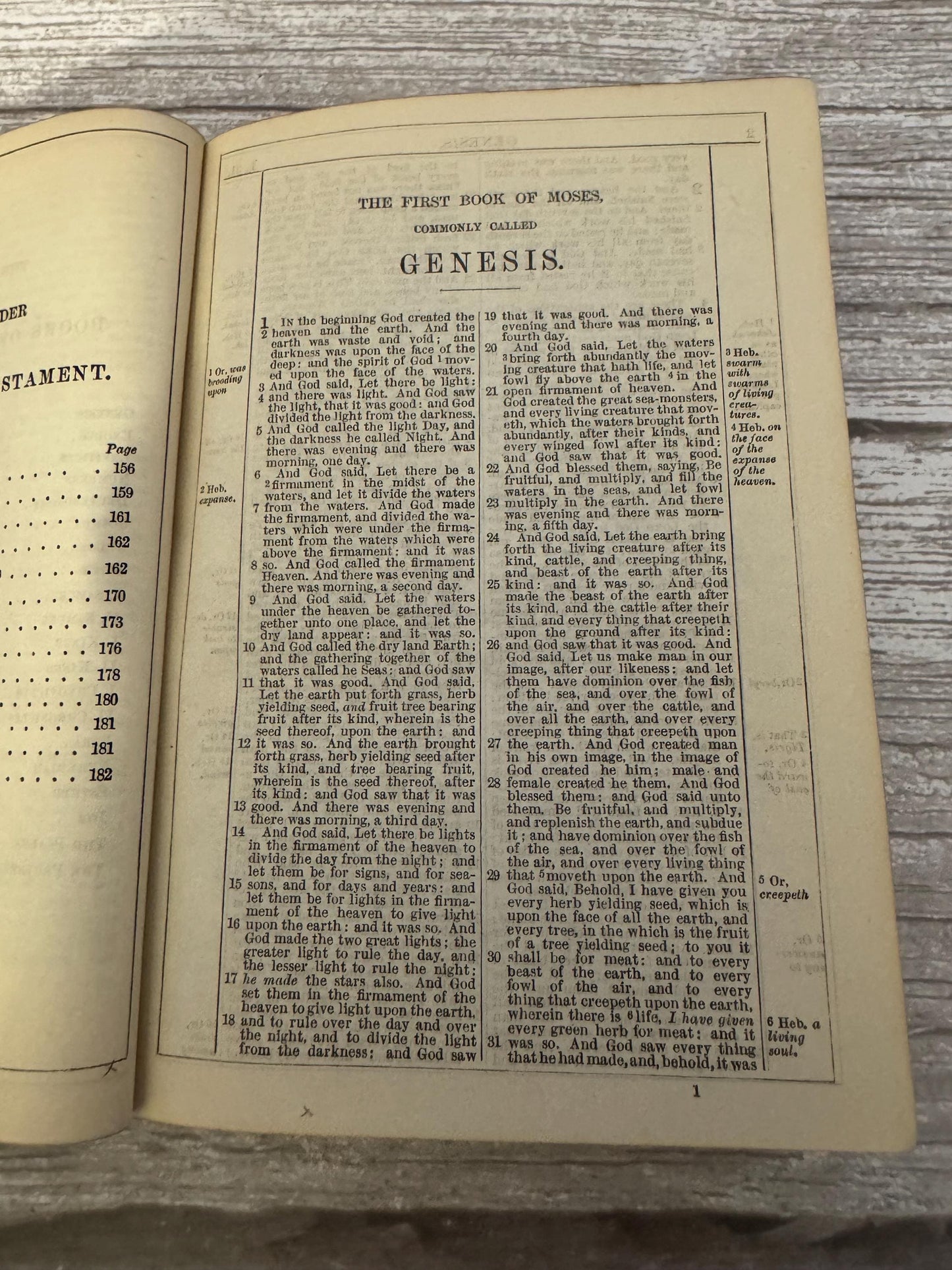 1885 Small Antique Holy Bible Old Testament Revised Version Leather Bound Cambridge Press - Ref x715