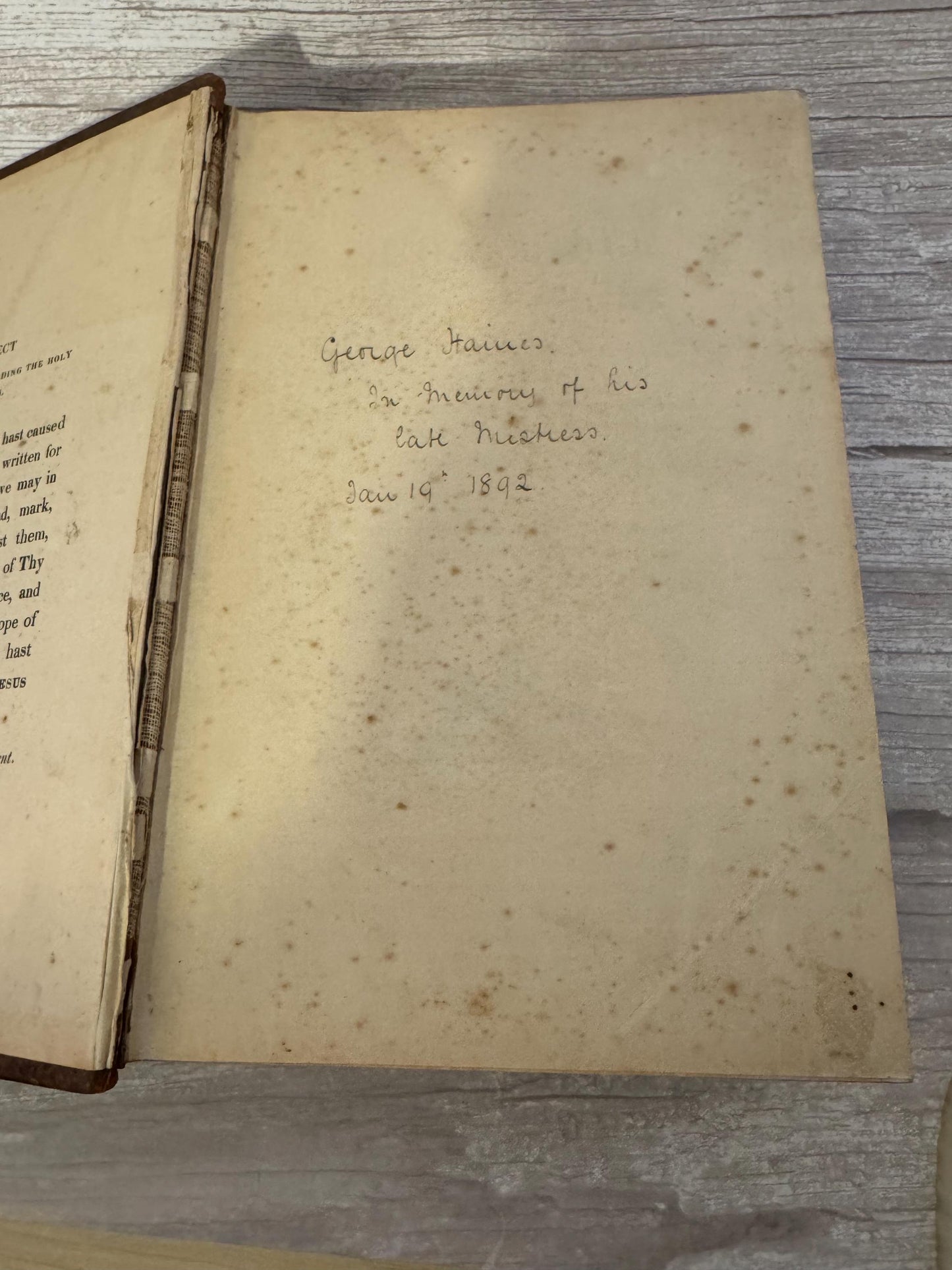 1892 Large Antique Victorian Holy Bible Leather Bound King James Bible - Ref x714