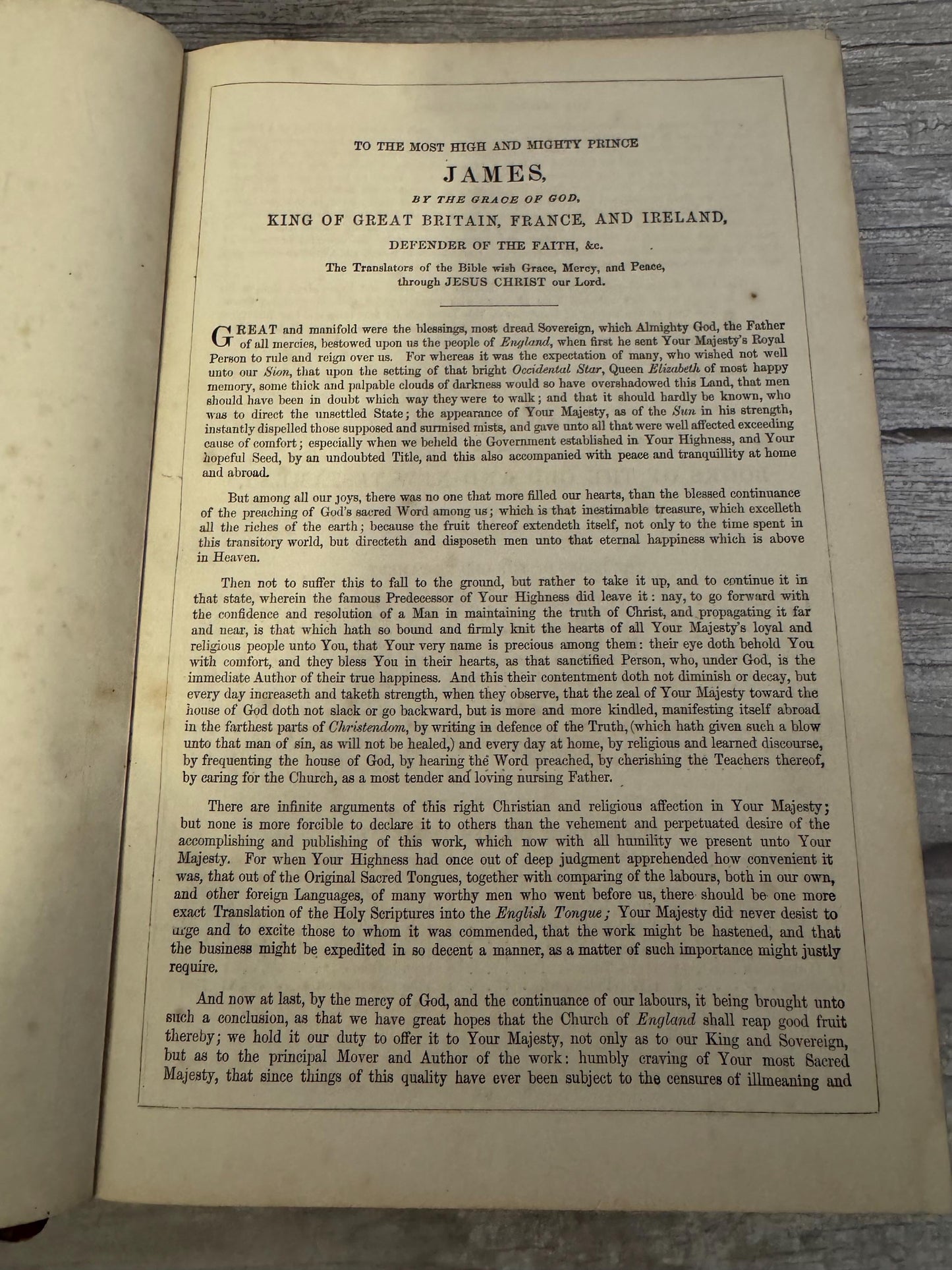 1892 Large Antique Victorian Holy Bible Leather Bound King James Bible - Ref x714