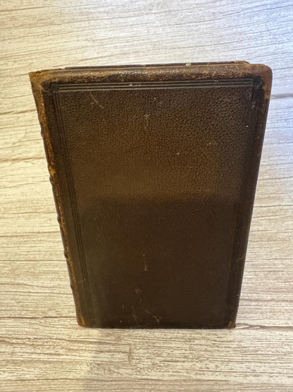 1865 Antique Oxford Holy Bible Leather Bound King James Bible Victorian Christian Book - Ref x710
