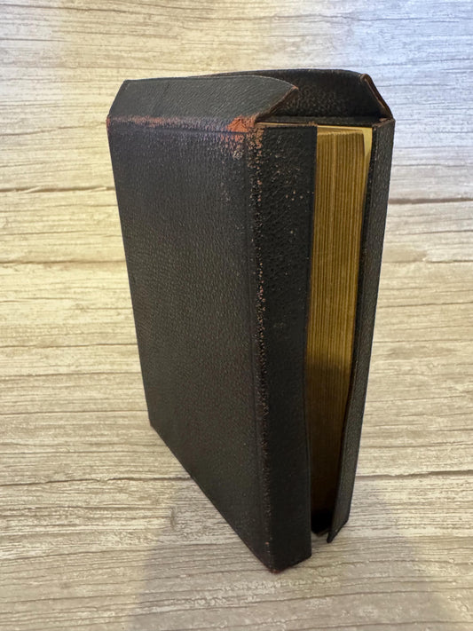 1891 Antique Oxford Holy Bible Yapp Binding Victorian Leather Reference Bible With Maps - Ref x709