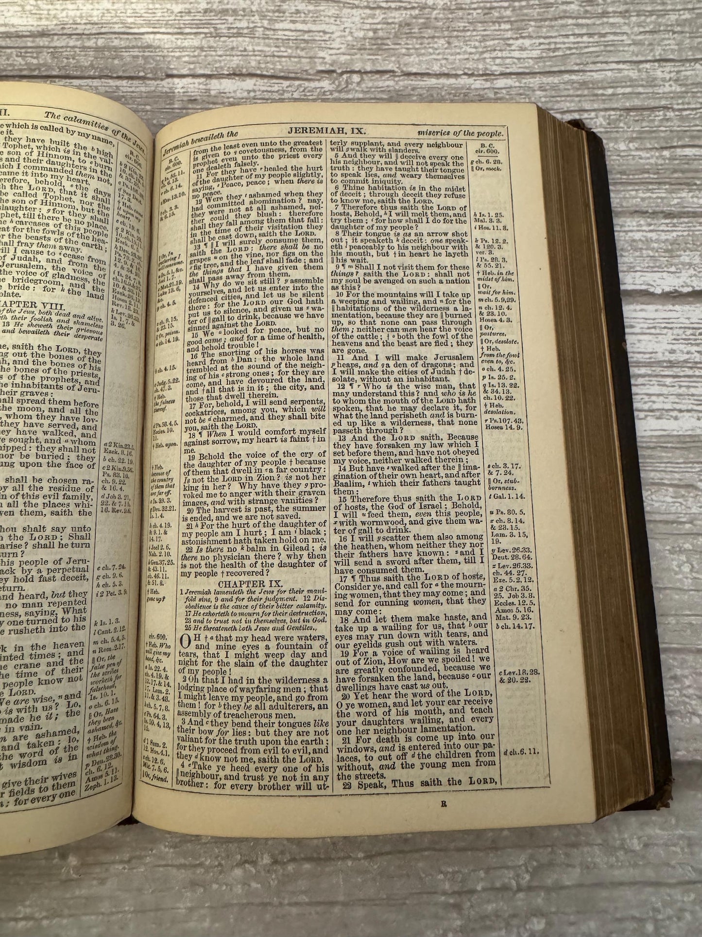 1865 Antique Oxford Holy Bible Leather Bound King James Bible Victorian Christian Book - Ref x710