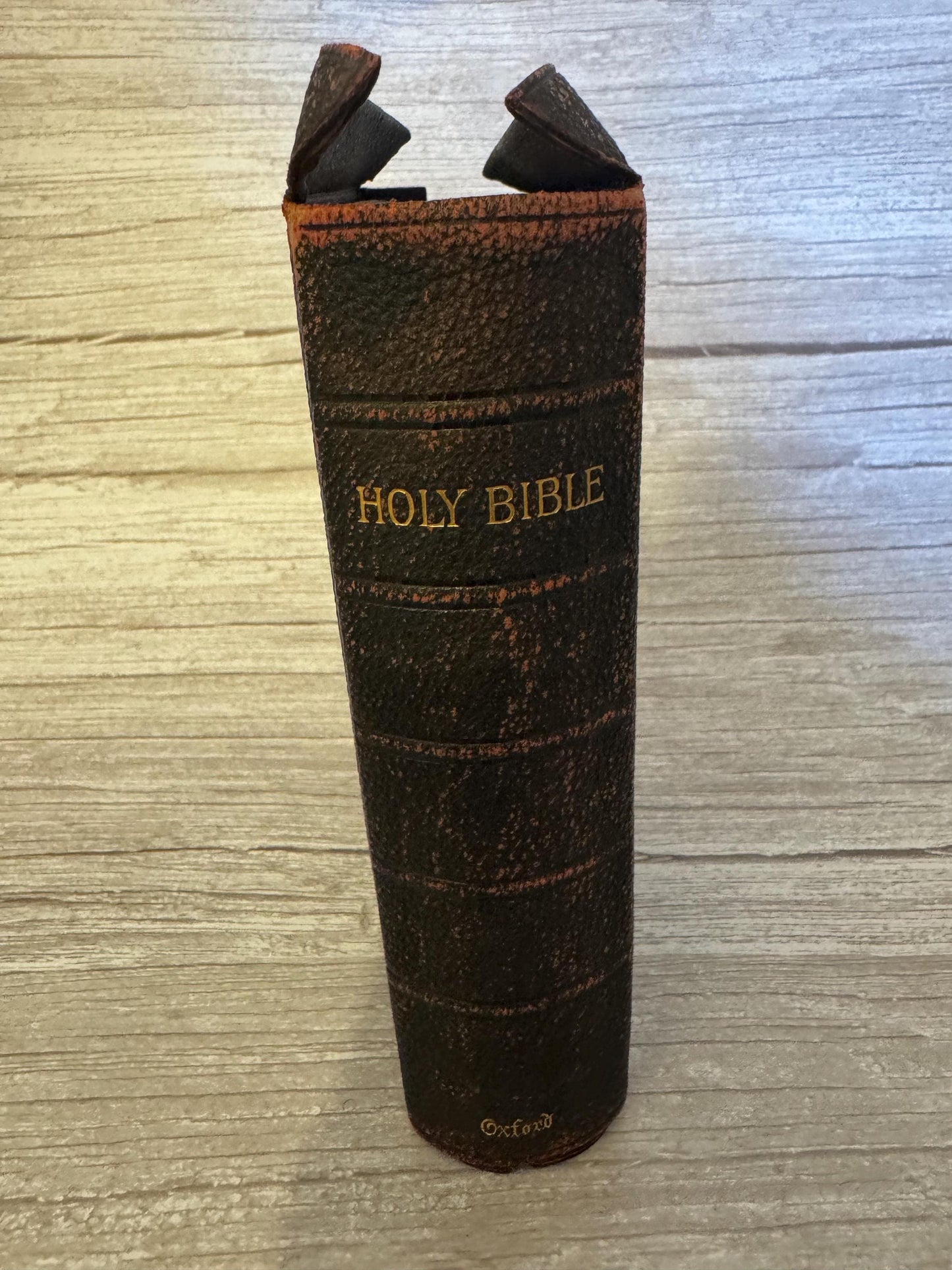 1891 Antique Oxford Holy Bible Yapp Binding Victorian Leather Reference Bible With Maps - Ref x709