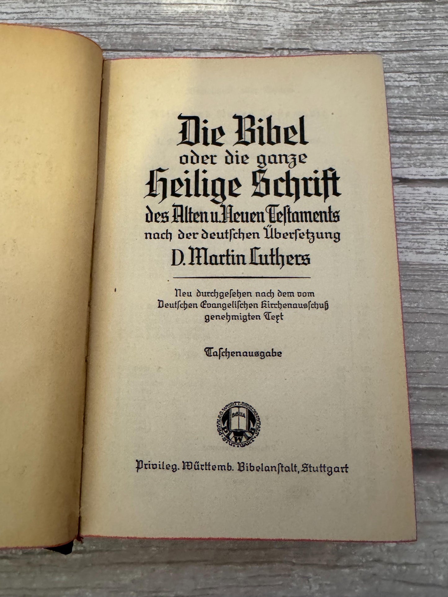1950 German Luther Bible Martin Luther Holy Bible - Ref x707