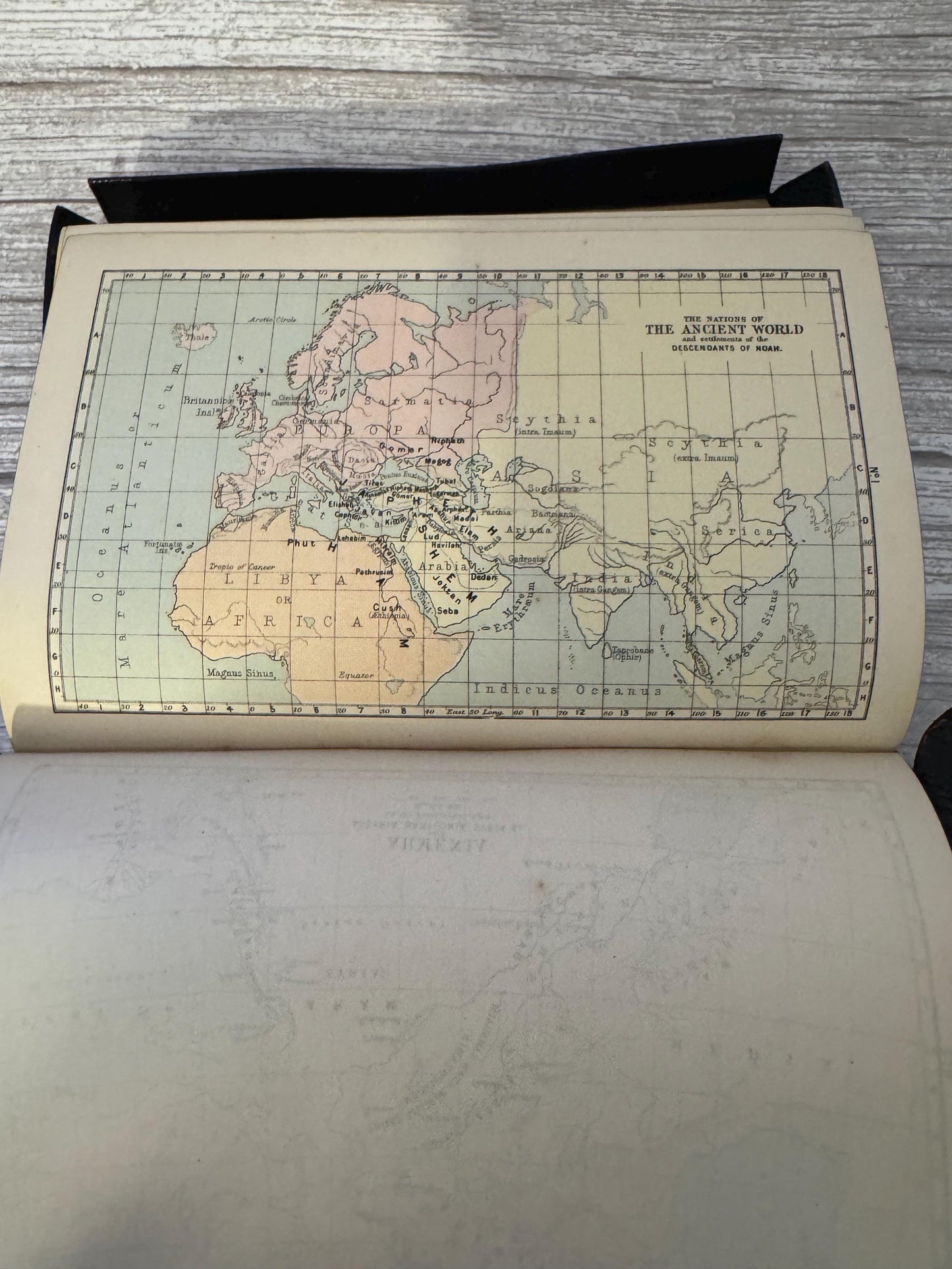 1891 Antique Oxford Holy Bible Yapp Binding Victorian Leather Reference Bible With Maps - Ref x709