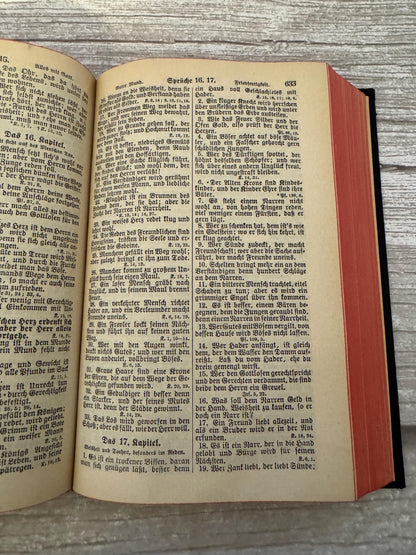 1950 German Luther Bible Martin Luther Holy Bible - Ref x707