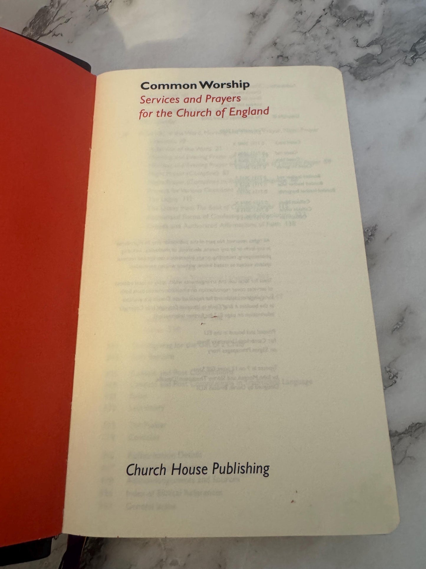 2000 Common Worship Services and Prayers for the Church of England Prayer Book Anglican Worship Hardcover - Ref X678