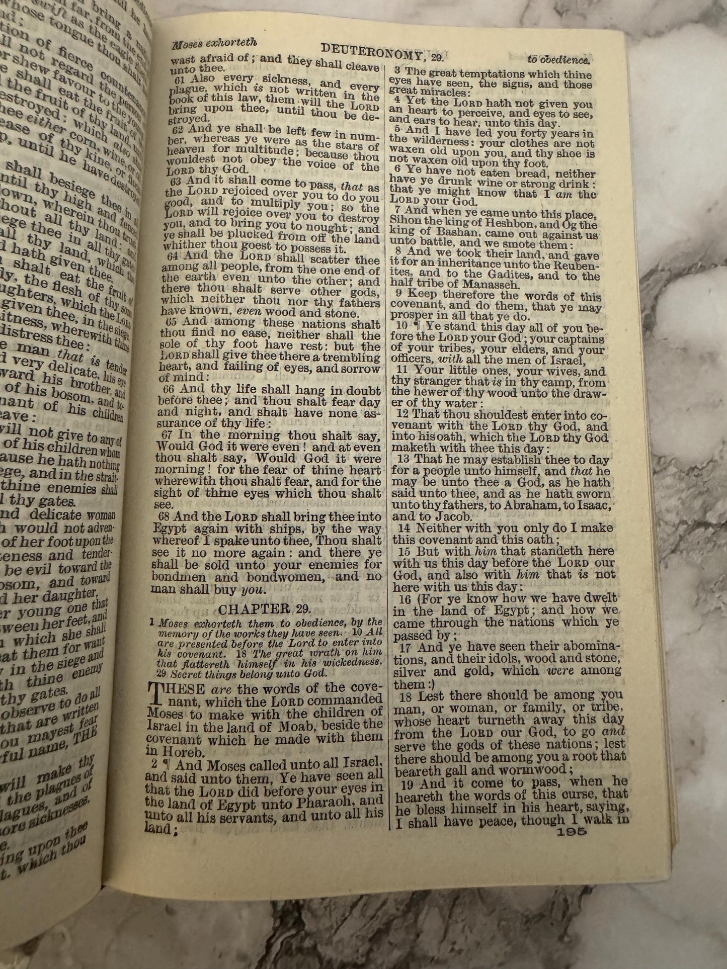 1905 Holy Bible KJV Miniature Leather Bound Bible SPCK Eyre & Spottiswoode Antique Pocket Bible - Ref X679