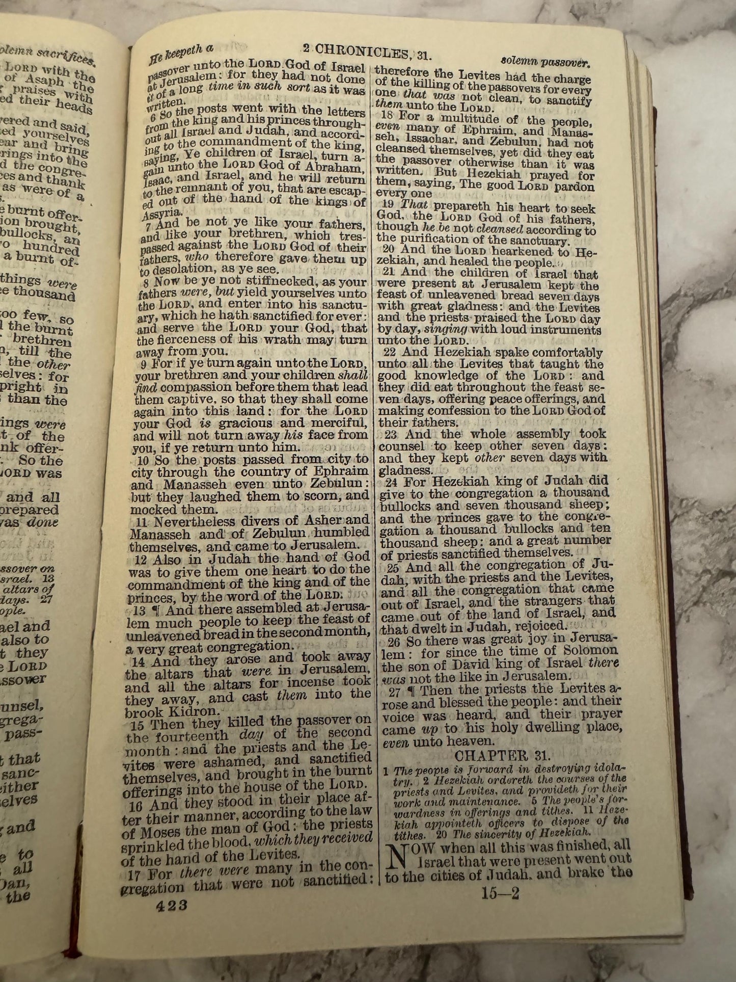 1905 Holy Bible KJV Miniature Leather Bound Bible SPCK Eyre & Spottiswoode Antique Pocket Bible - Ref X679