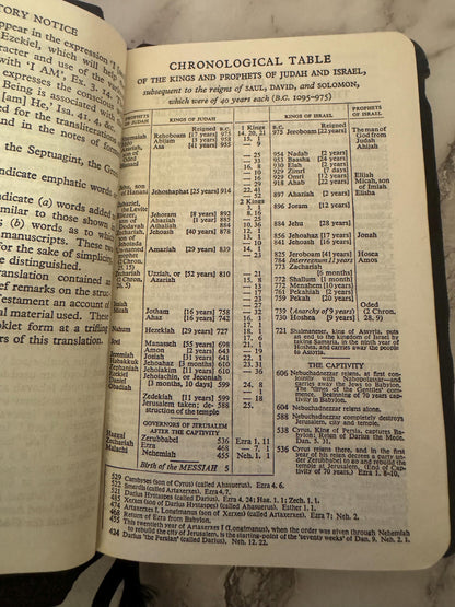 1949 Vintage Holy Bible | J.N. Darby Translation | Pocket Bible - Ref X674