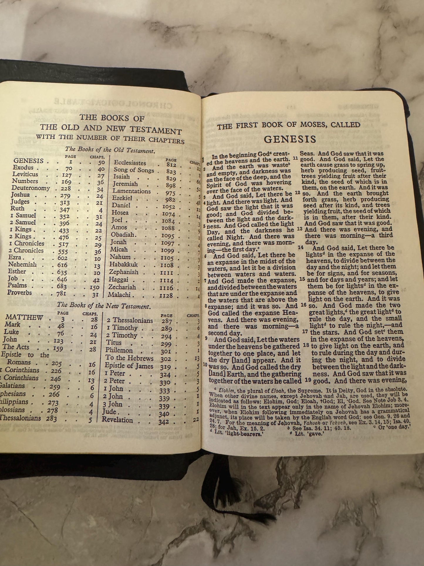 1949 Vintage Holy Bible | J.N. Darby Translation | Pocket Bible - Ref X674