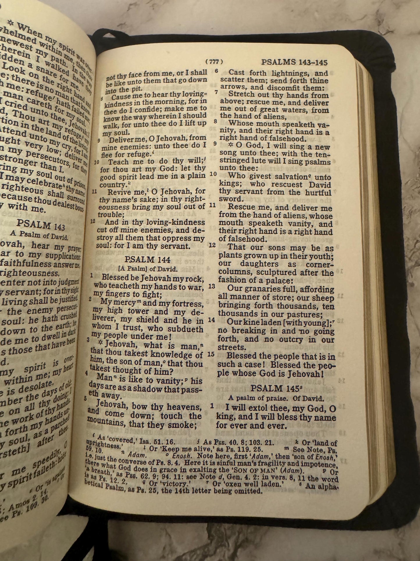 1949 Vintage Holy Bible | J.N. Darby Translation | Pocket Bible - Ref X674