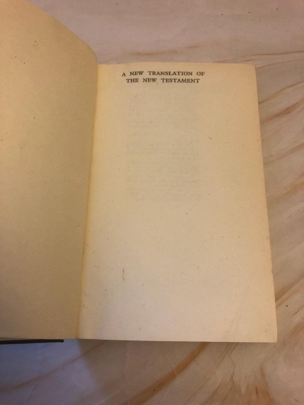 1941 Moffatt Bible New Translation Vintage Bible Christian Bible Rare Edition - (Ref x426)