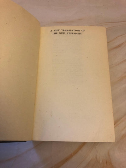 1941 Moffatt Bible New Translation Vintage Bible Christian Bible Rare Edition - (Ref x426)