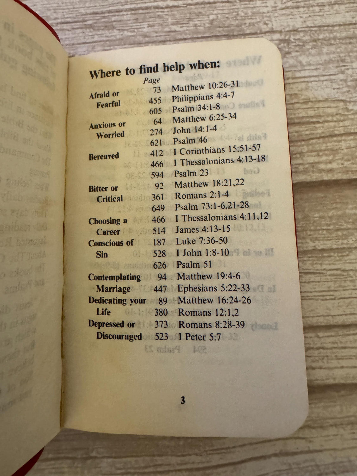 1983 Vintage Gideons New Testament Bible and Psalms NIV Red Pocket Bible - Ref x769