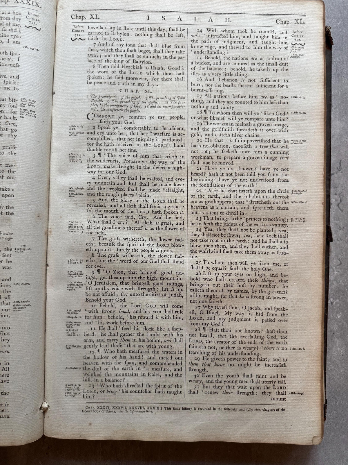 1777 Large Antique Holy Bible with Apocrypha Ostervald Suitable for Museum Display