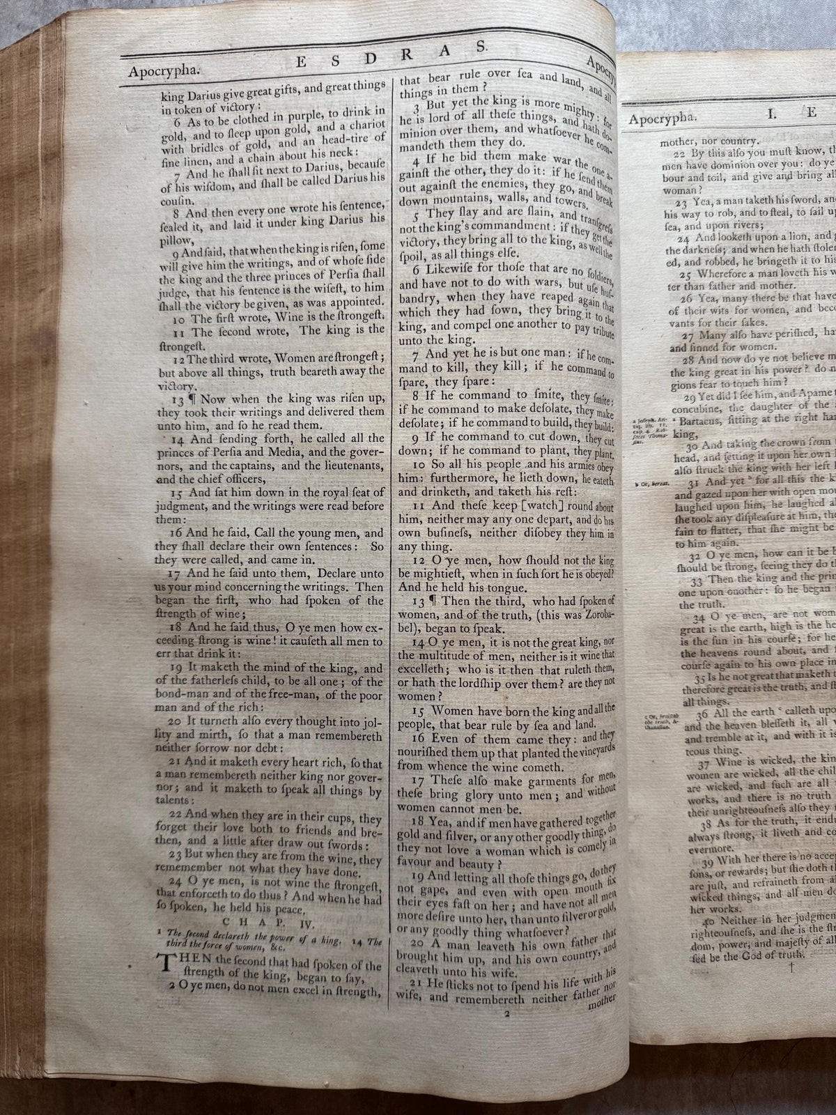 1777 Large Antique Holy Bible with Apocrypha Ostervald Suitable for Museum Display