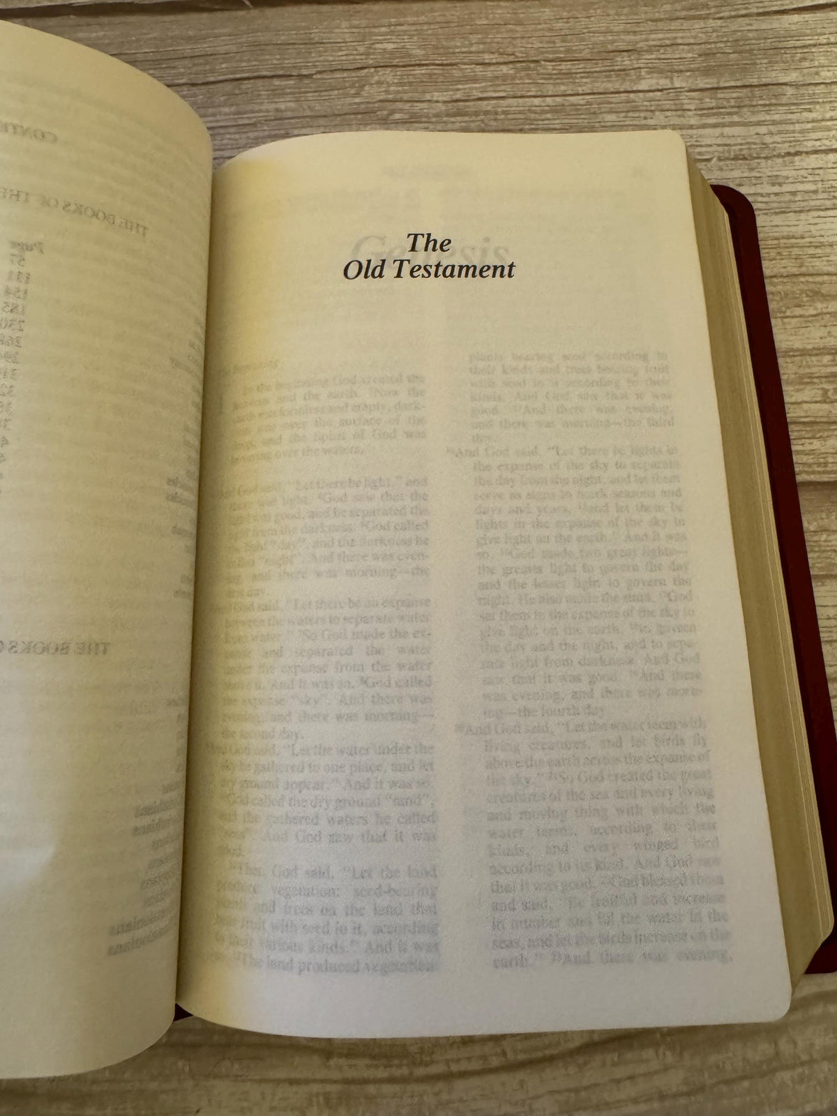 1988 Vintage Burgundy Gideons Holy Bible NIV Old & New Testament with Slipcase - Ref x768