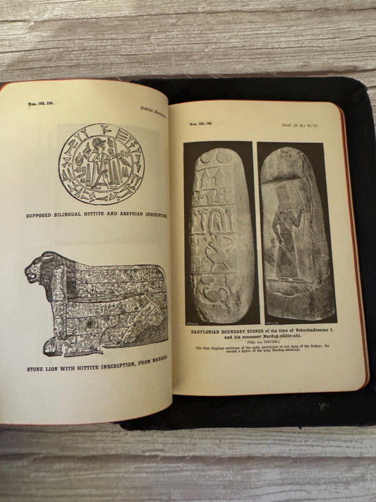Antique Holy Bible Old & New Testaments Full Yapp Leather KJV Illustrated Reference Bible - Ref x765