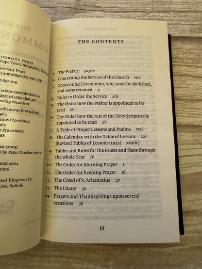 2006 Cambridge Book of Common Prayer 1662 Church of England Psalms of David - Ref x766