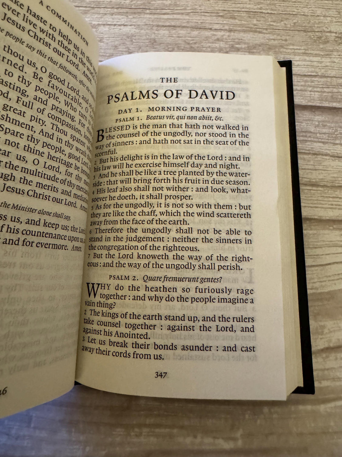 2006 Cambridge Book of Common Prayer 1662 Church of England Psalms of David - Ref x766