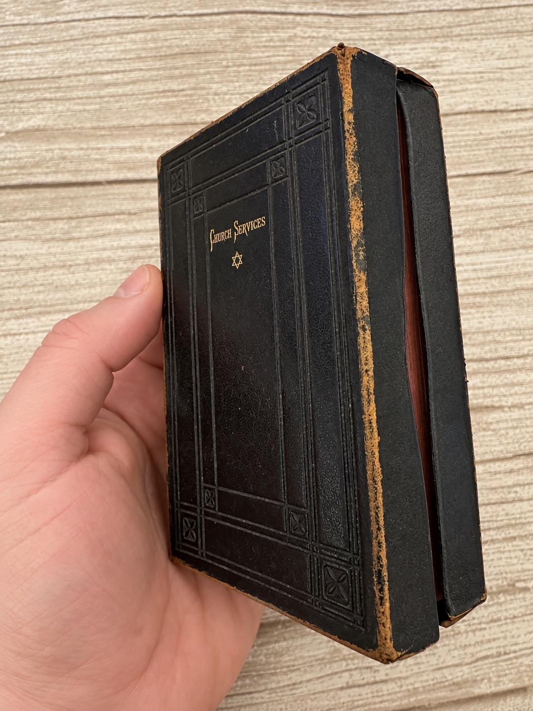 c.1887 Victorian Book of Common Prayer & New Testament Oxford Full Yapp Leather Church Services - Ref x763