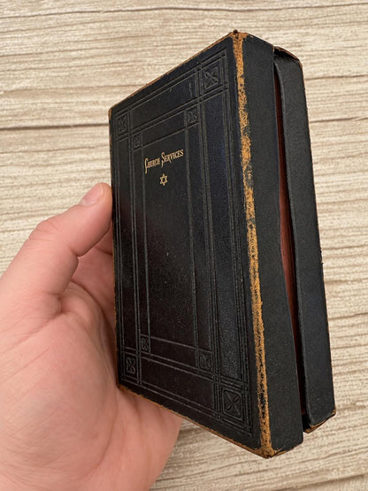 c.1887 Victorian Book of Common Prayer & New Testament Oxford Full Yapp Leather Church Services - Ref x763