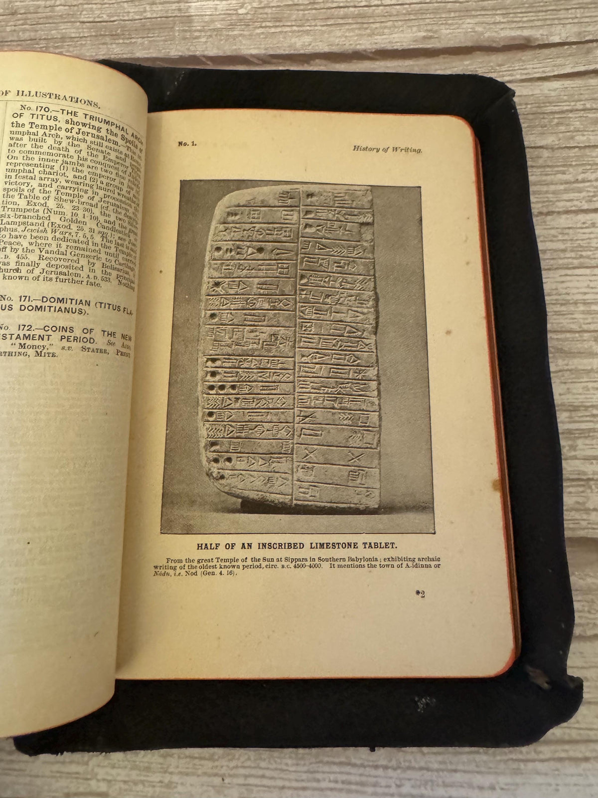 Antique Holy Bible Old & New Testaments Full Yapp Leather KJV Illustrated Reference Bible - Ref x765