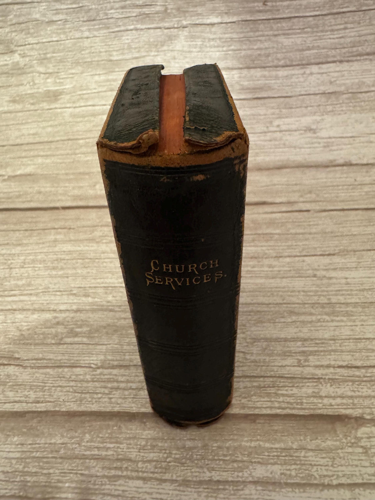 c.1887 Victorian Book of Common Prayer & New Testament Oxford Full Yapp Leather Church Services - Ref x763