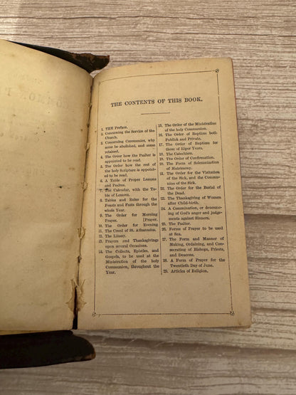c.1887 Victorian Book of Common Prayer & New Testament Oxford Full Yapp Leather Church Services - Ref x763