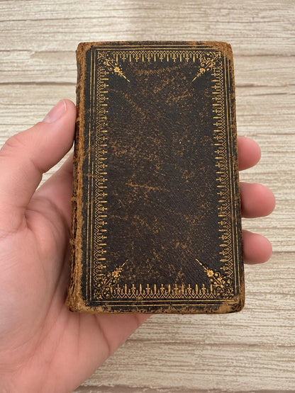 1849 Antique Book of Common Prayer Psalms of David Oxford Victorian Prayer Book - Ref x762