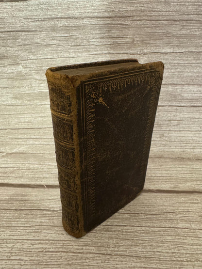 1849 Antique Book of Common Prayer Psalms of David Oxford Victorian Prayer Book - Ref x762