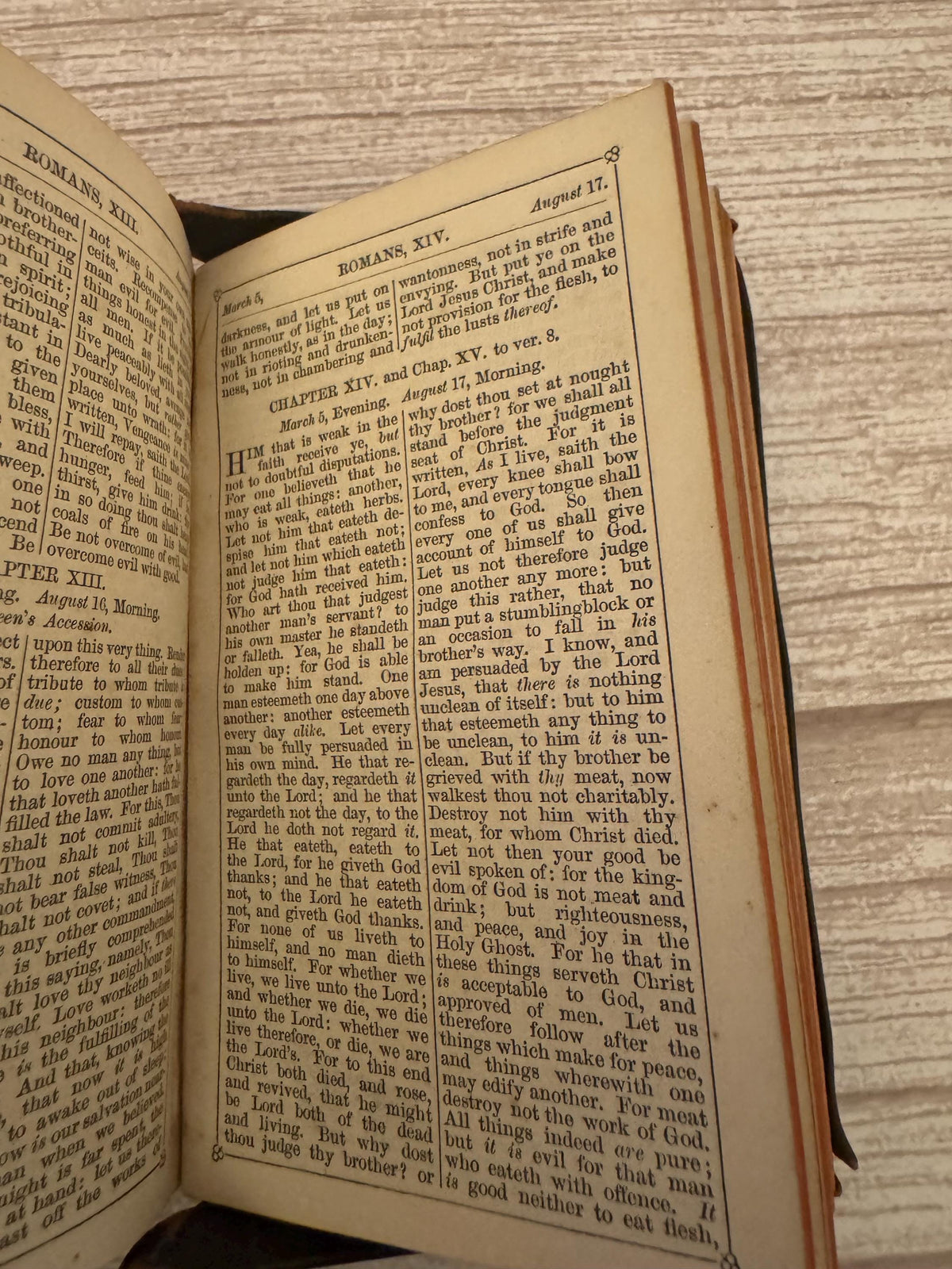 c.1887 Victorian Book of Common Prayer & New Testament Oxford Full Yapp Leather Church Services - Ref x763