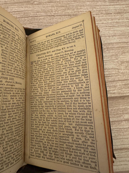 c.1887 Victorian Book of Common Prayer & New Testament Oxford Full Yapp Leather Church Services - Ref x763