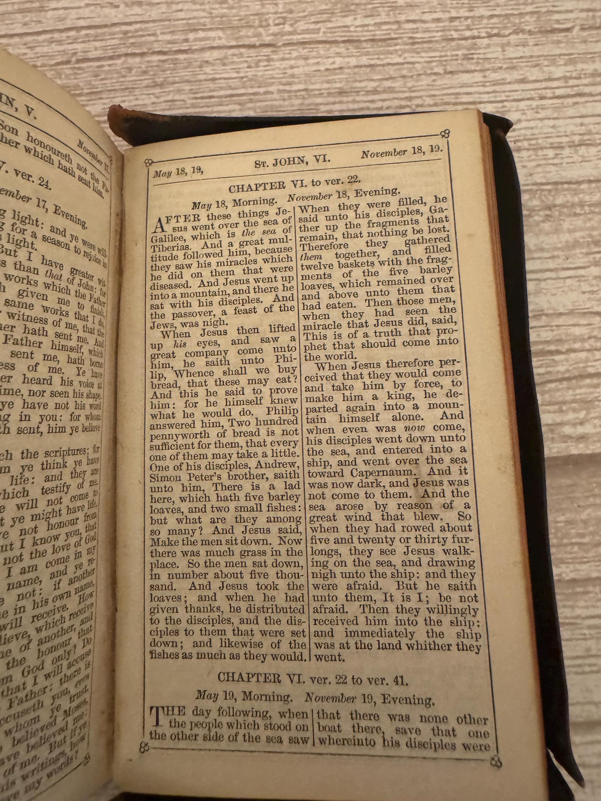 c.1887 Victorian Book of Common Prayer & New Testament Oxford Full Yapp Leather Church Services - Ref x763