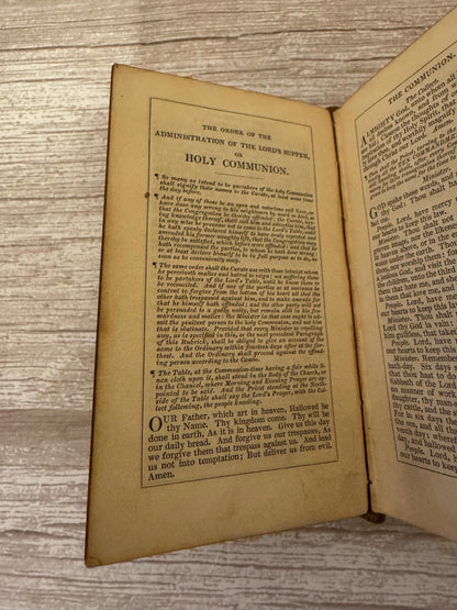 1849 Antique Book of Common Prayer Psalms of David Oxford Victorian Prayer Book - Ref x762