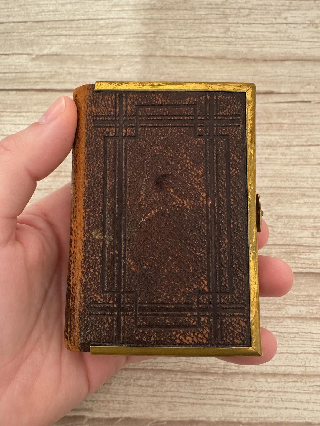 1872 Antique New Testament Bible & Book of Common Prayer Psalms of David Gilt Clasp - Ref x760