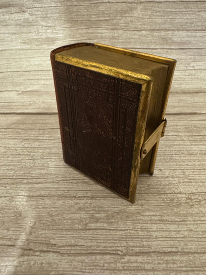 1872 Antique New Testament Bible & Book of Common Prayer Psalms of David Gilt Clasp - Ref x760