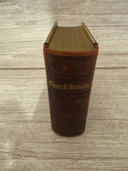 1872 Antique New Testament Bible & Book of Common Prayer Psalms of David Gilt Clasp - Ref x760