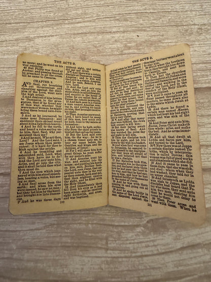 1918 WWI Pocket New Testament Bible Oxford British & Foreign Bible Society - Ref x757