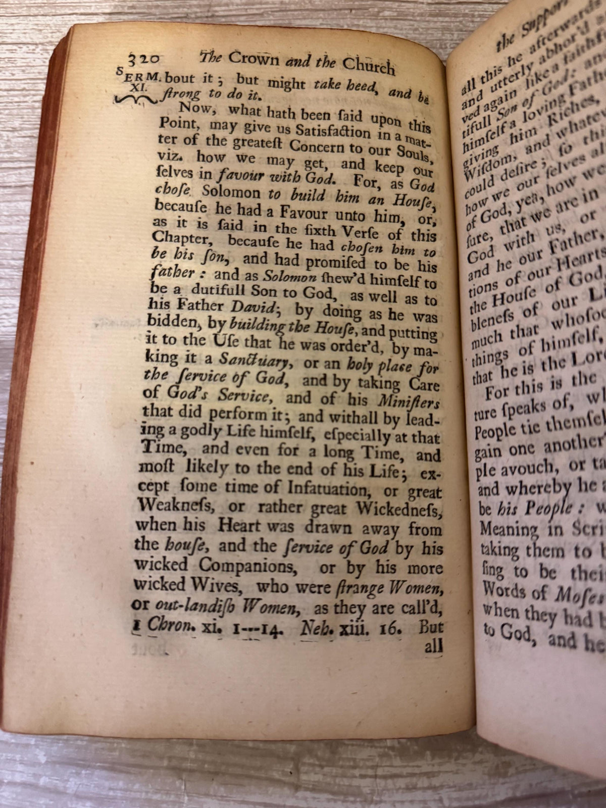 1728 Antique King George II & Queen Caroline Coronation Sermons Leather Book - Ref x756