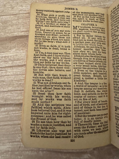 1918 WWI Pocket New Testament Bible Oxford British & Foreign Bible Society - Ref x757