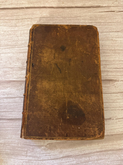 1728 Antique King George II & Queen Caroline Coronation Sermons Leather Book - Ref x756